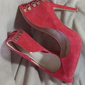 BCBGeneration suede 4 1/2" slip on heels